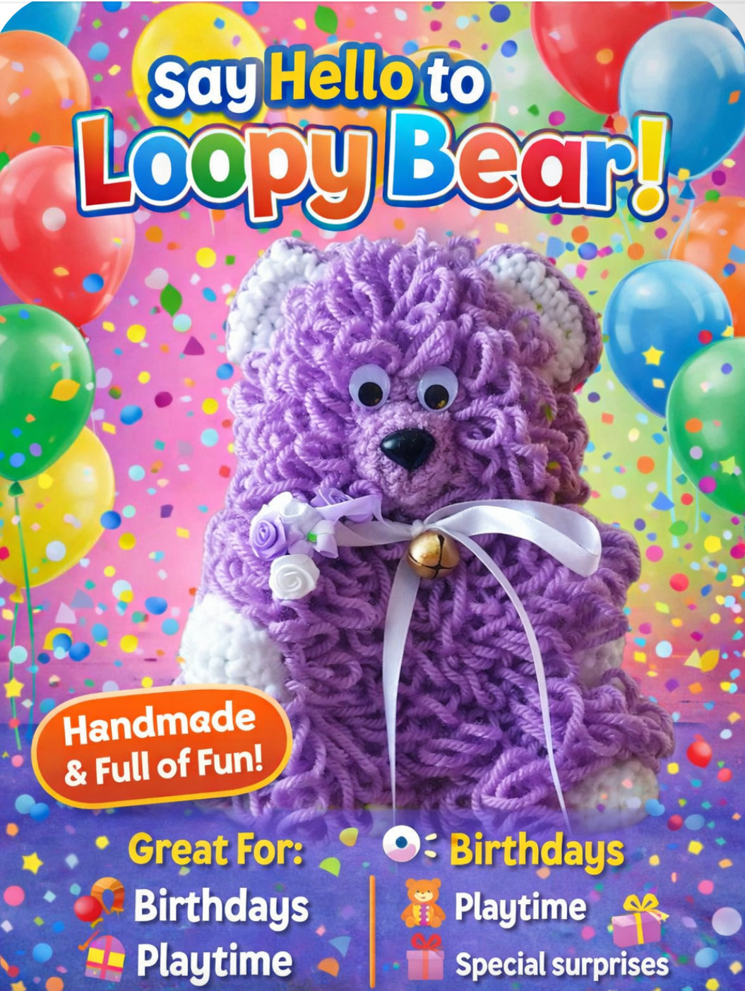 Special Edition Purple Loopy Bear
