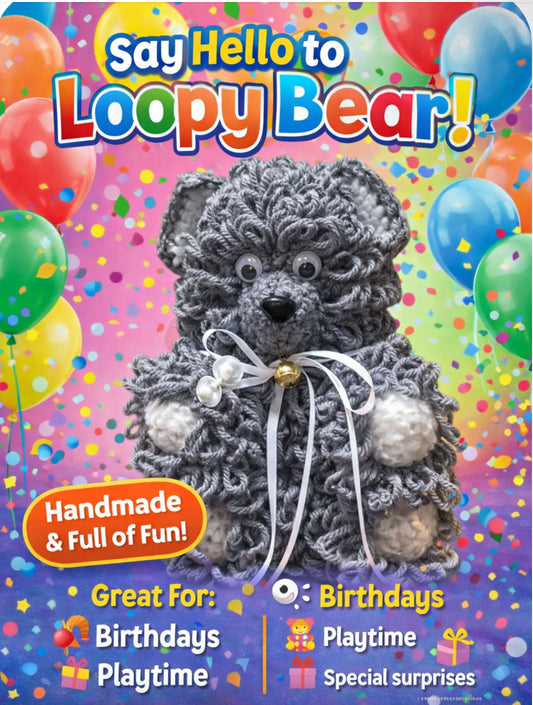 Special Edition Grey Loopy Bear