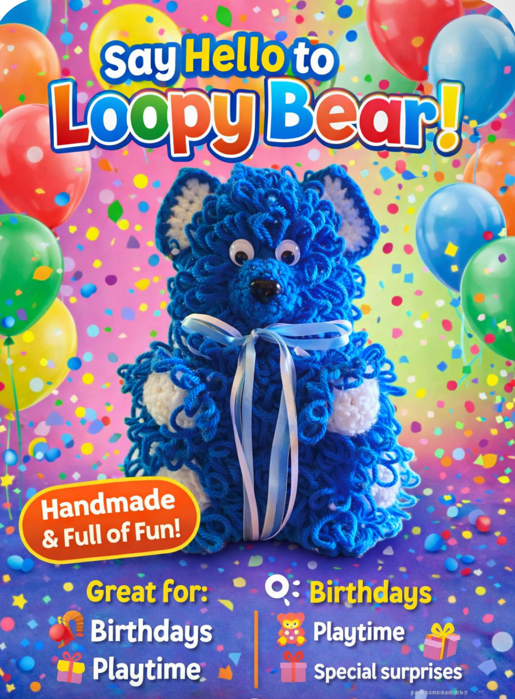 Special Edition Dark blue Loopy Bear